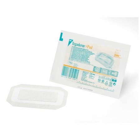 3M Tegaderm Transparent Film Dressing with Pad 3-1/2 X 6 Inch Frame Style Delivery Rectangle Sterile, 100PK 3589